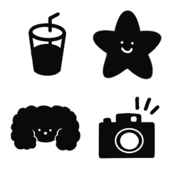モノトーン好きの絵文字
