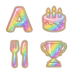 Every day shines Letters ABC move emoji