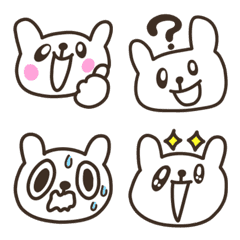 simple rabbit Emoji cute