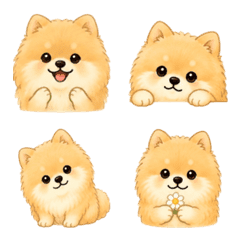 such a cute Pomeranian Emoji