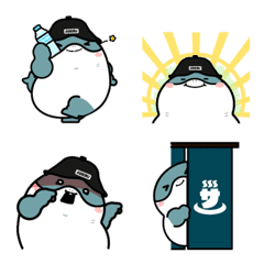 おでぶサメ絵文字（サウナーの日常）