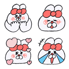 りぼんのうさぎ絵文字（太字）