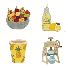 Cute Washi Tape Emojis: Summer