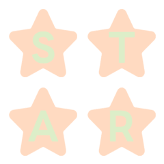 Cute Star Letter Emoji Magic 043