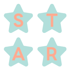 Emoji Huruf Bintang Lucu Menarik 035