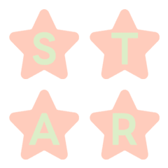 Cute Star Letter Emoji Magic 036