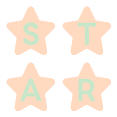 Cute Star Letter Emoji Magic 038