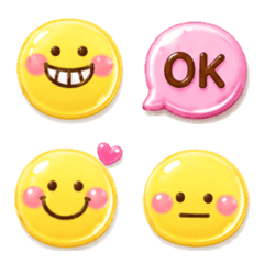 Transparent pastel emojis