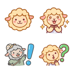 小羊♡ ♡ 軟綿綿日常表情貼 手繪