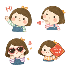 Little Sweet Girl Daily Stickers