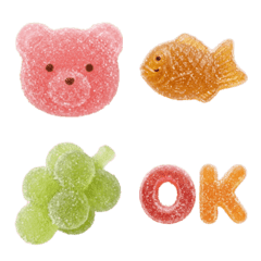 Cute Puffy Colorful Gummy Emojis