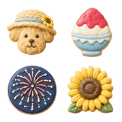 Cute cookie emoji.15