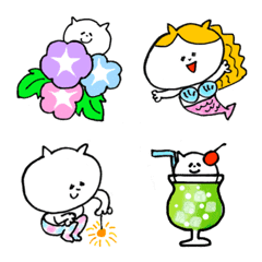 ねこみずの夏絵文字