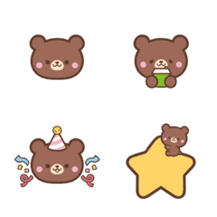 まんまる茶クマさんの顔文字1