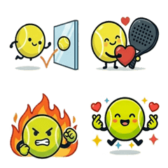 Padel Ball Fuzzy 貼圖表情 Vol.1