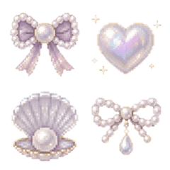 Milky Pearl Decorative Emojis
