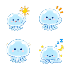 Moon jellyfish Daily Emoji