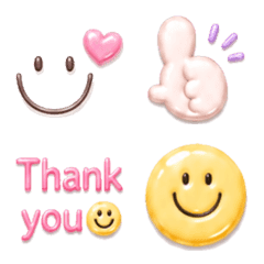 Soft Purple colors Simple Emoji