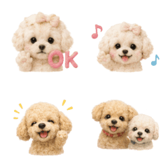 Adorable Poodle Emotes