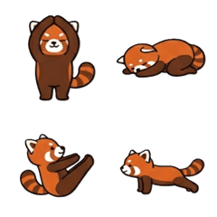 Yoga Red Panda Emoji
