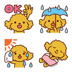 Toy poodle "Mofupoo"_ Emoji Ver.13