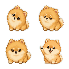 博美犬像素風1A