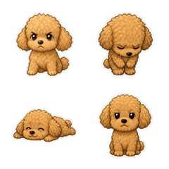 玩具貴賓犬像素風1A