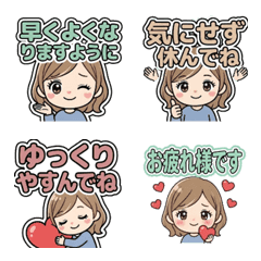 ママ友・職場で使える気遣い敬語絵文字