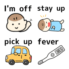 Emoji which is usable for child care.