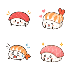 Emoji Sushi Lucu untuk Chat Harian
