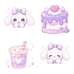 Fluffy Kyun Bunny Emojis