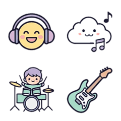 kawaii AI sticker(band)