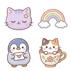 Soft & Dreamy Pastel Kawaii Emojis