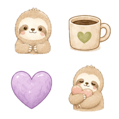 Yurumochi Sloth Emoji Vol.1