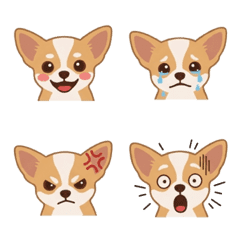 Chihuahua Line emojis (80)