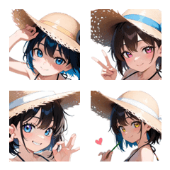 Swimsuit Girl Expressions
