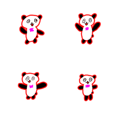 つばっち動く絵文字パンダ編２