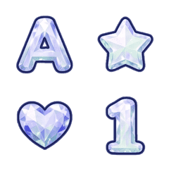 鈷藍寶石 ABC 數字字母 ♥ 動態表情貼