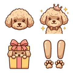 奶油貴賓♡療癒大頭貼版貼圖 優化版