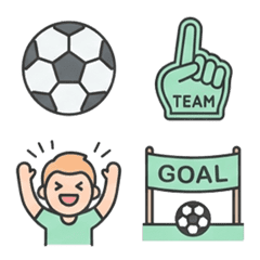 kawaii AI sticker(football)