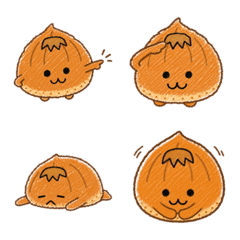 Chestnut bun emoji