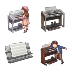 可愛♪電子琴表情貼圖！