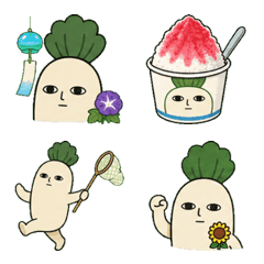Summer Daikon-san Emoji