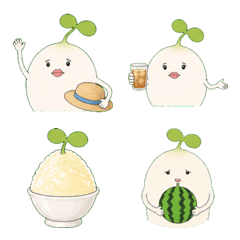 Summer Sprout-kun Emoji
