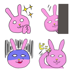 pink sirome usagi emoji1