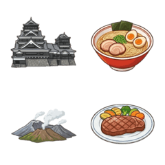 Cute! Kumamoto Prefecture Emojis