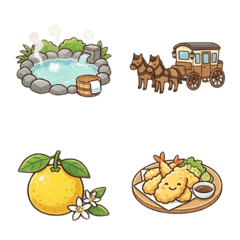 Cute! Oita Prefecture Emojis