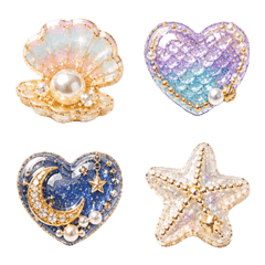 Ocean Jewel Resin Emoji
