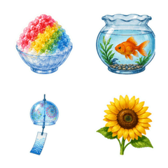 Sparkling Summer Motifs Emoji