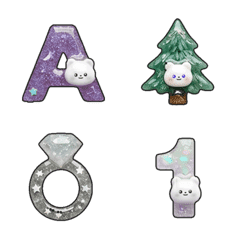 キラキラ 銀河 きせつ デコ文字 絵文字